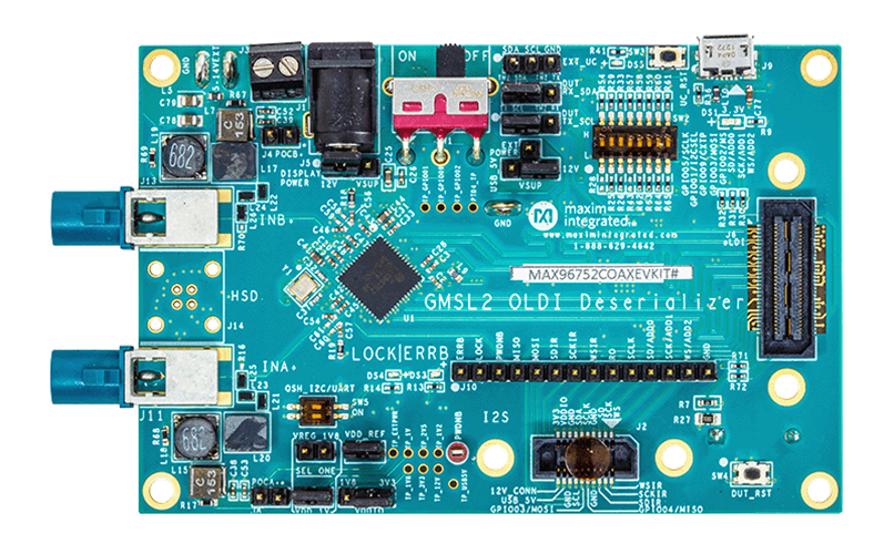 MAX96752EVKIT Board Photo Top View