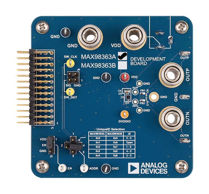 MAX98363 DEV Board Photo