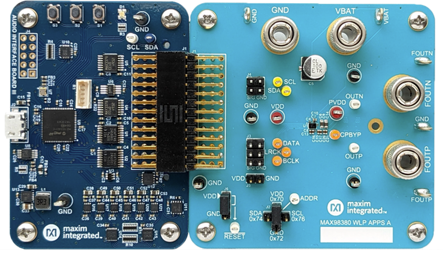MAX98380EVSYS: Board Photo