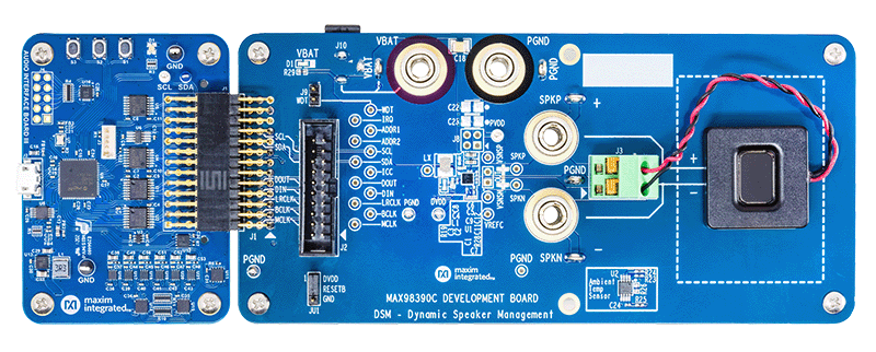 MAX98390EVSYS - Top View