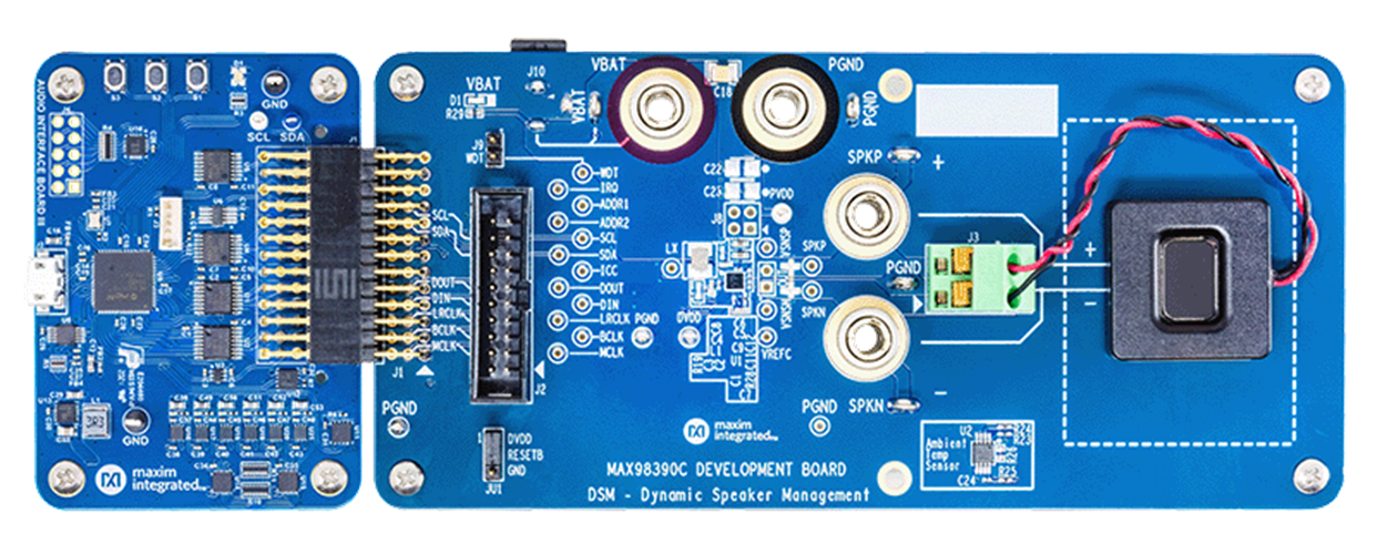 MAX98390EVSYS - Top View