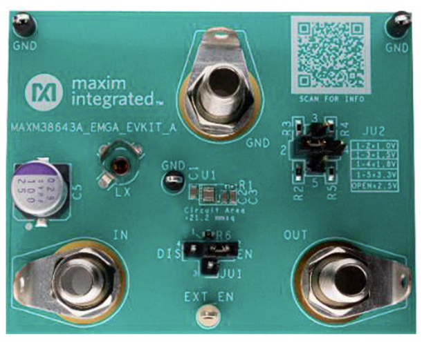 MAXM38643AEVK-EMGA: Board Photo