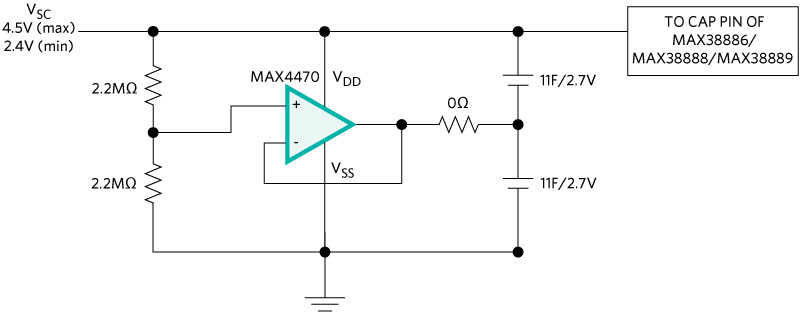 Voltage balancing using an op amp circuit