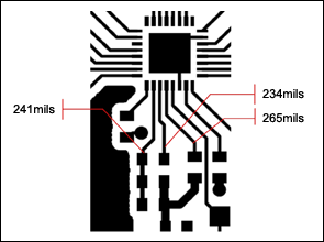 图8. 一个紧凑的PCB布局，寄生效应会对电路产生影响