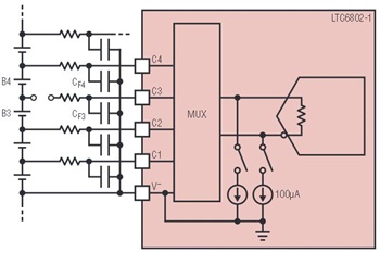 Battery Stack Monitor Extends Life of Li Circuit Diagram