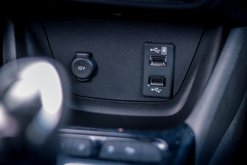Figure 1. Car with dual USB socket.