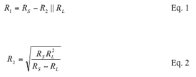 Equation 1 and 2