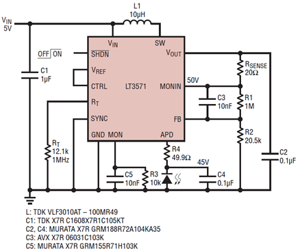 Complete APD Bias Solution in 60mm 2 with On-the-Fly Adjustable Current ...