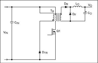 Figure 1a. Conventional single-transistor forward converter.