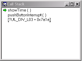 图12. IAR Embedded Workbench中的Call Stack窗口。