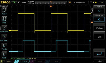 Figure 6. Filtering effect on LED output.