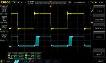 Figure 7. 100 kHz input switching with filter bypass.