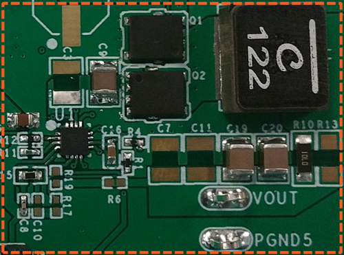 Figure 6. Controller Based Front-End Buck PCB Area (500mm2)