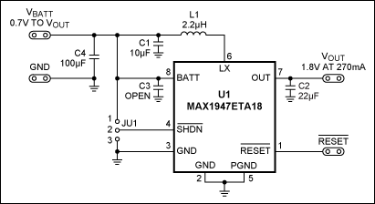 图2. MAX1472和MAX1947评估板原理图。