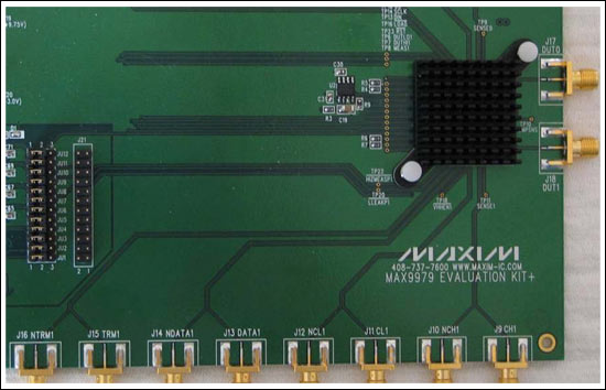 图3. MAX9979EVKIT (部分)