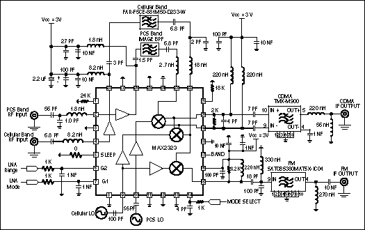 Figure 2. Application circuit of the MAX2323.
