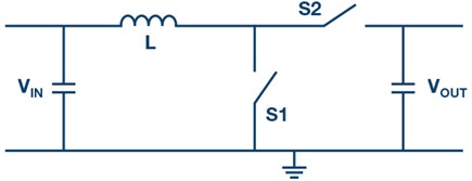Boost topology for generating a high voltage from a low voltage