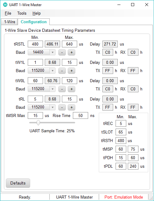 Configuration tab.