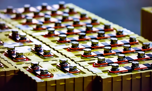 Lithium battery bank.