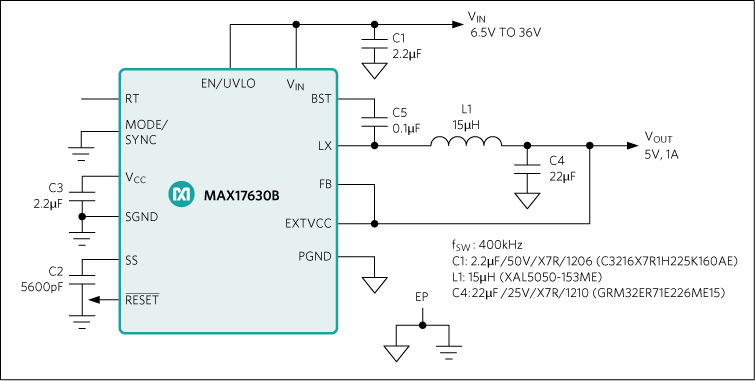 MAX17630: Typical Application Circuit