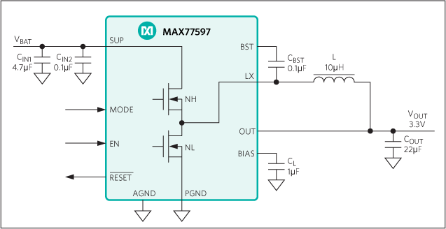 MAX77597: Typical Application Circuit