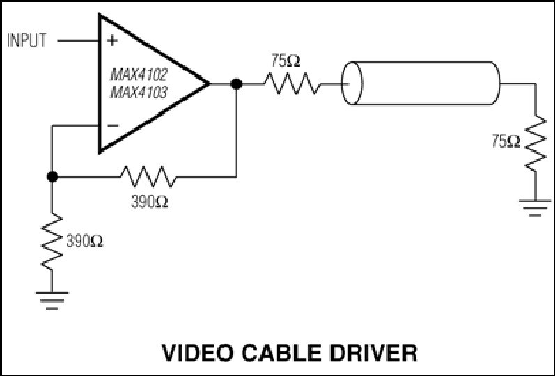 MAX4102、MAX4103：典型应用电路