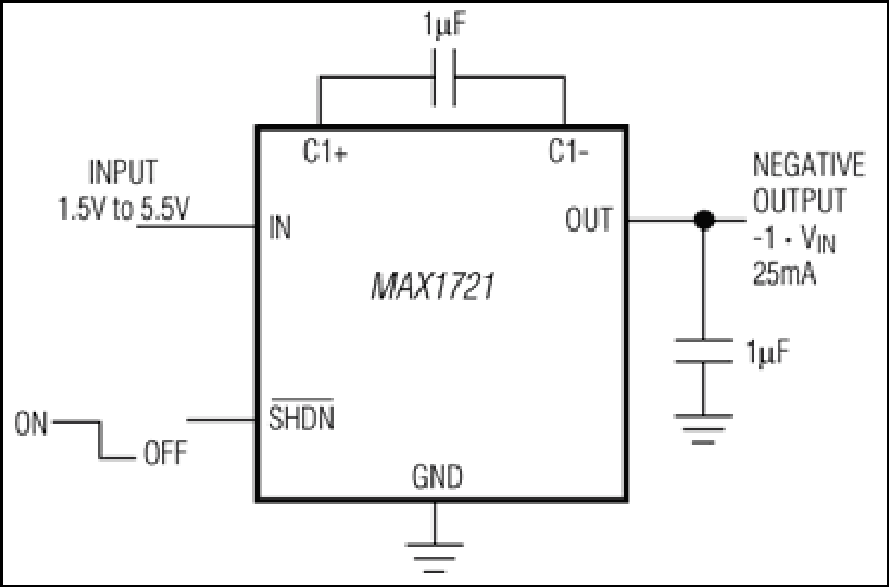 MAX1719、MAX1720、MAX1721：典型工作电路