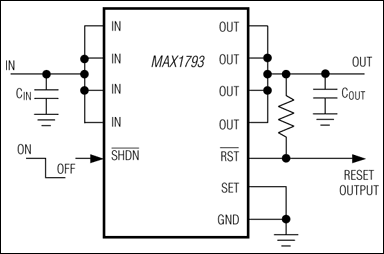 MAX1793：典型工作电路
