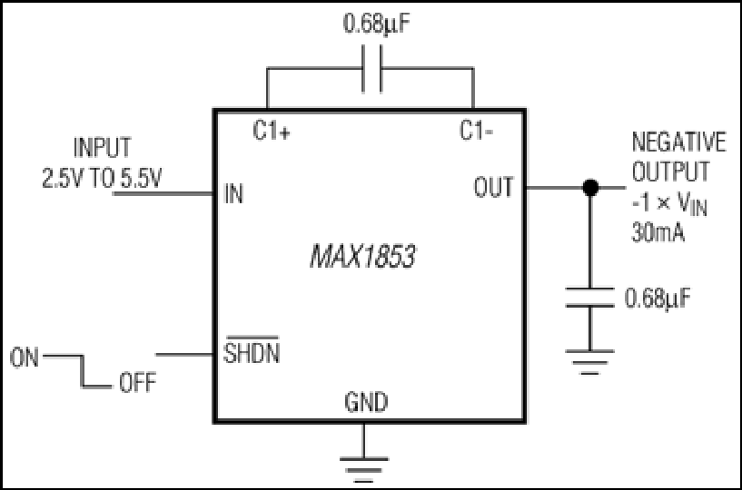 MAX1852、MAX1853：典型工作电路