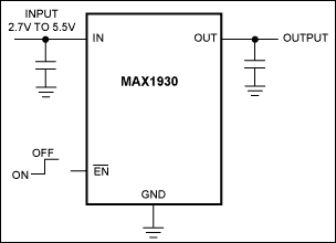 MAX1930：典型工作电路
