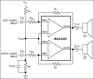 MAX4369：典型应用电路