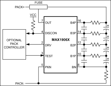 MAX1906：典型工作电路