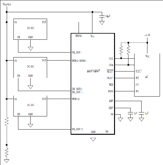 MAX16047、MAX16049：典型工作电路