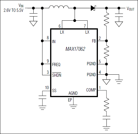 MAX17062：最简工作电路