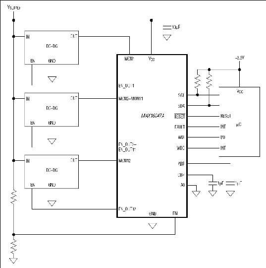 MAX16047A、MAX16049A：典型工作电路