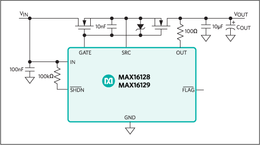 MAX16128, MAX16129: Typical Operating Circuit