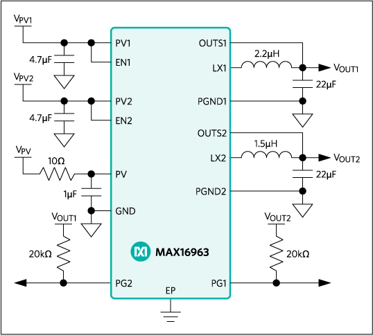 MAX16963: Typical Application Circuit