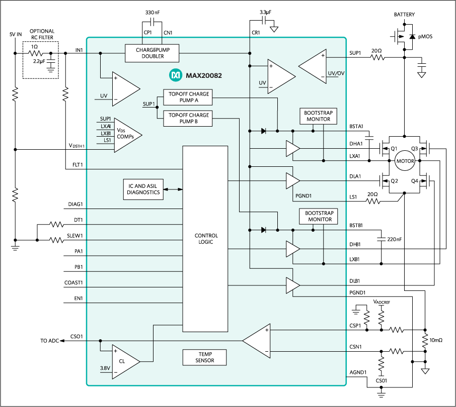 MAX20082: Typical Application Circuit