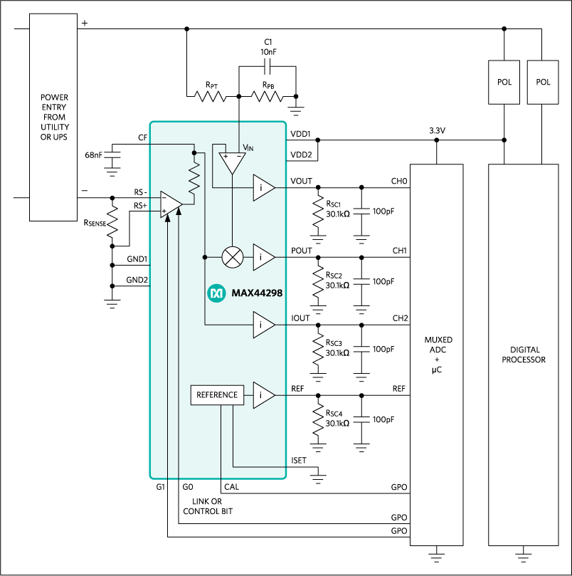 MAX44298: Typical Application Circuit