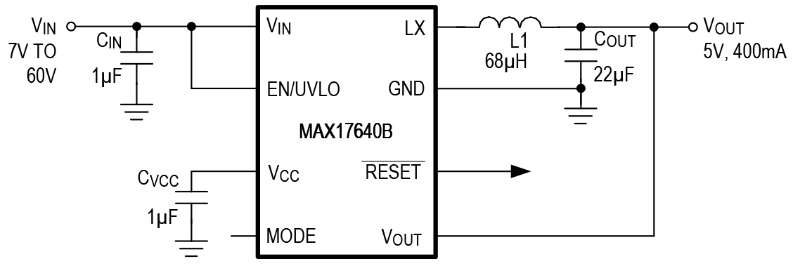 MAX17640 Circuit Diagram
