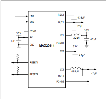 MAX20414 Circuit Diagram