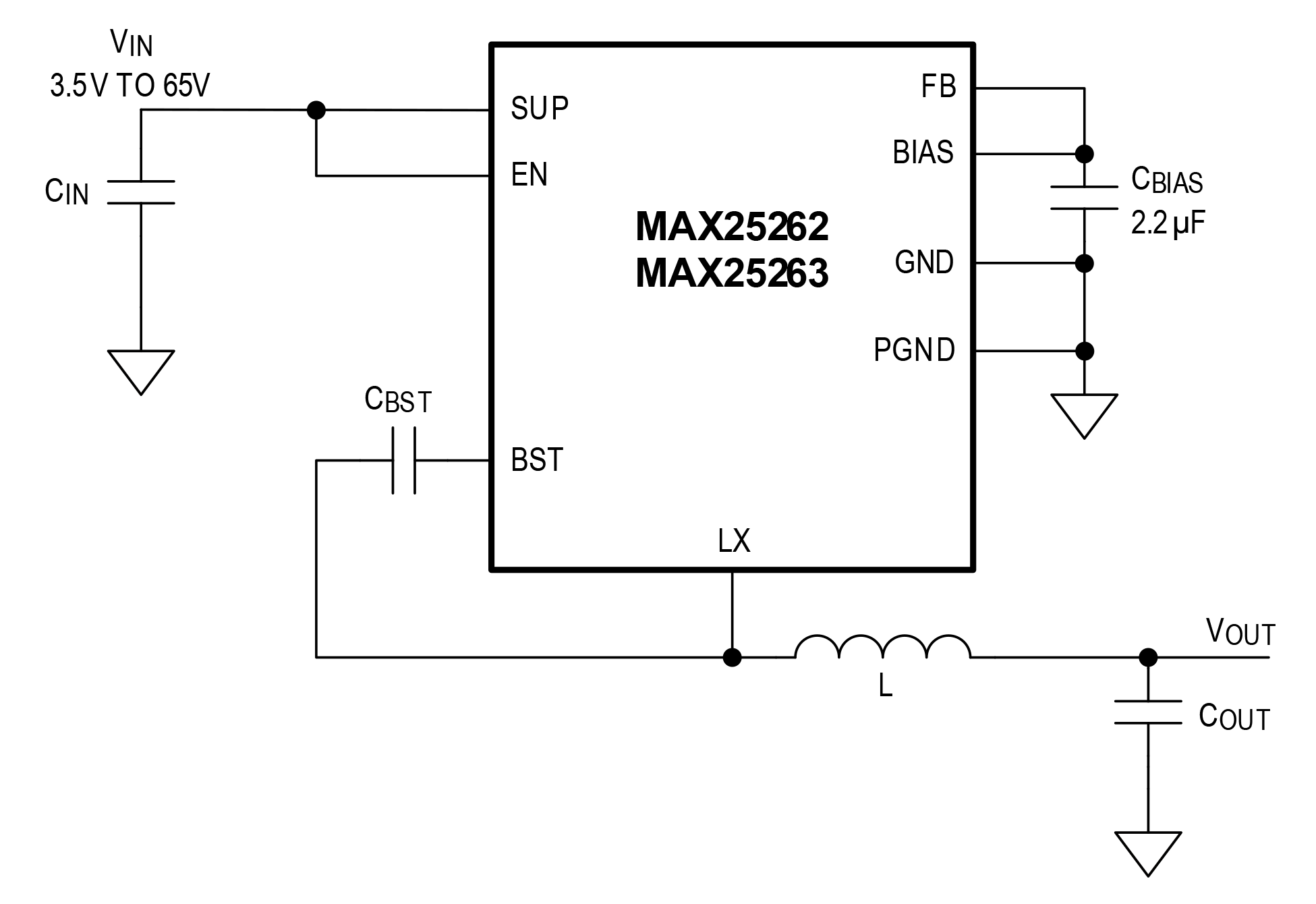 MAX25262-MAX25263: Simplified Block Diagram