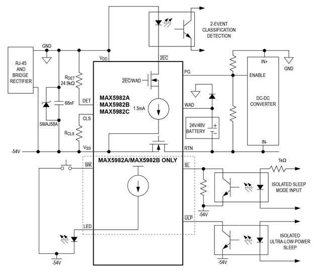 MAX5982A/MAX5982B/MAX598C Circuit Diagram