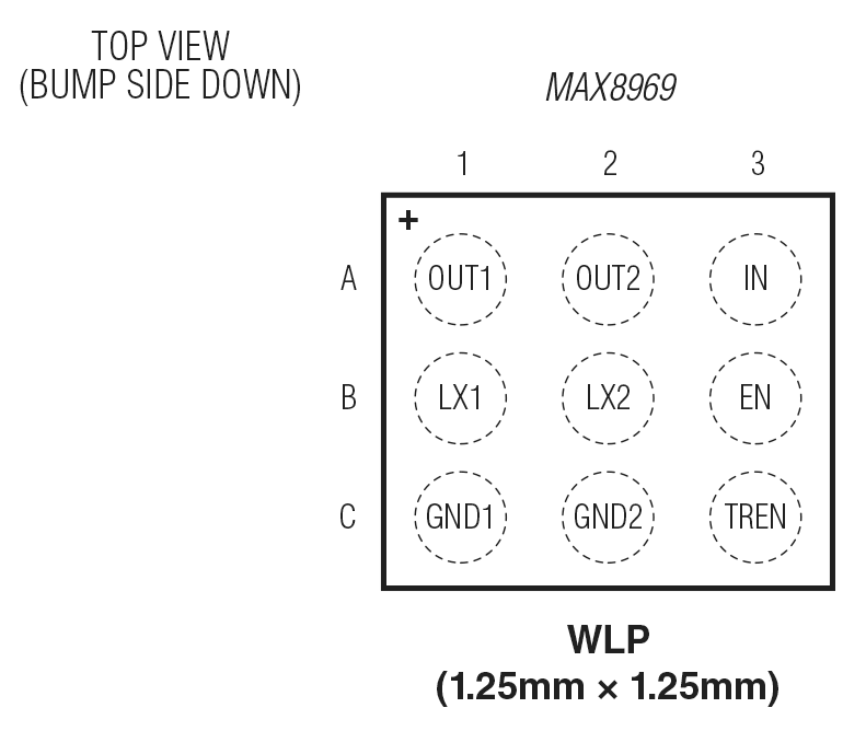 MAX8969 Pin Configuration
