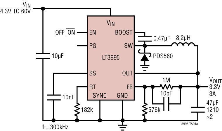 LT3995 Application Circuit