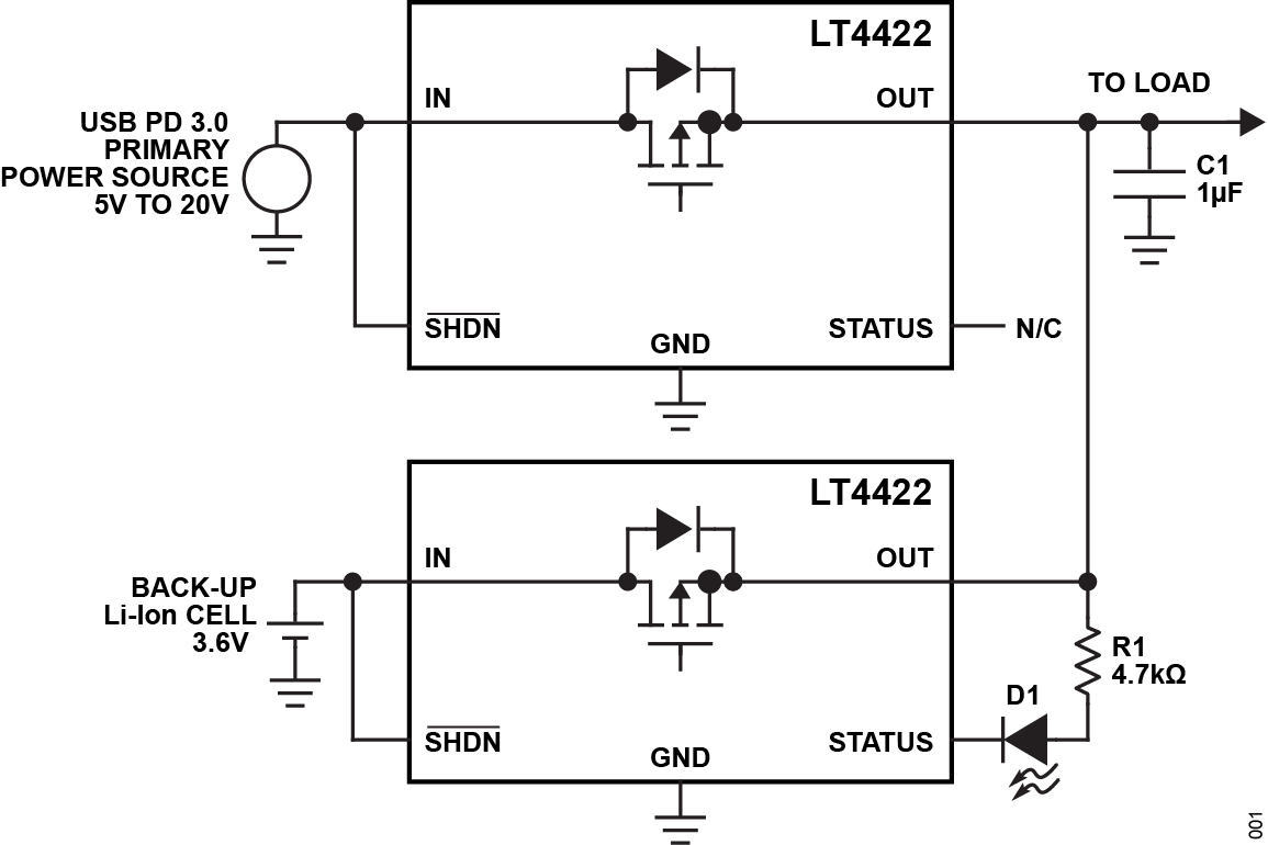 LT4422 Simplified Application Circuit