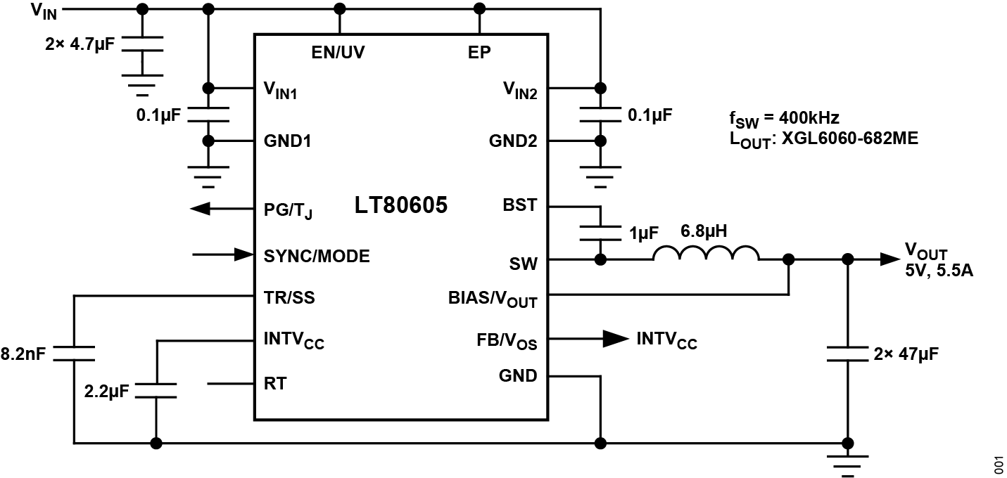 LT80605 Typical Application