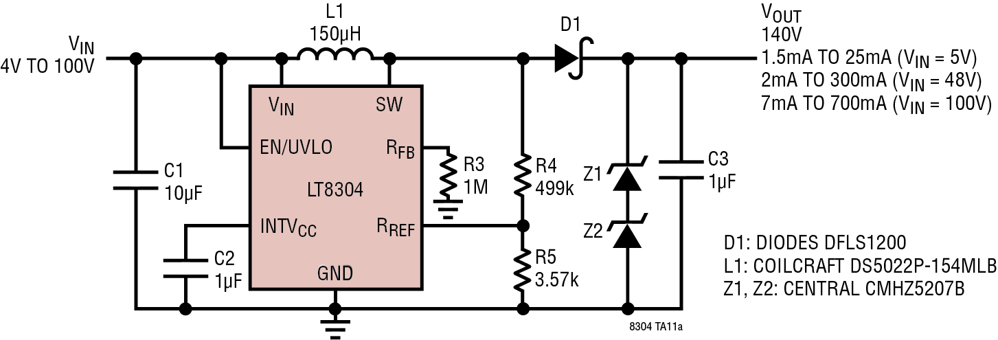 4V to 80VIN/5VOUT Isolated Flyback Converter