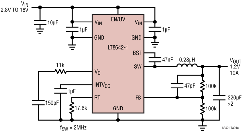LT8642-1 Application Circuit