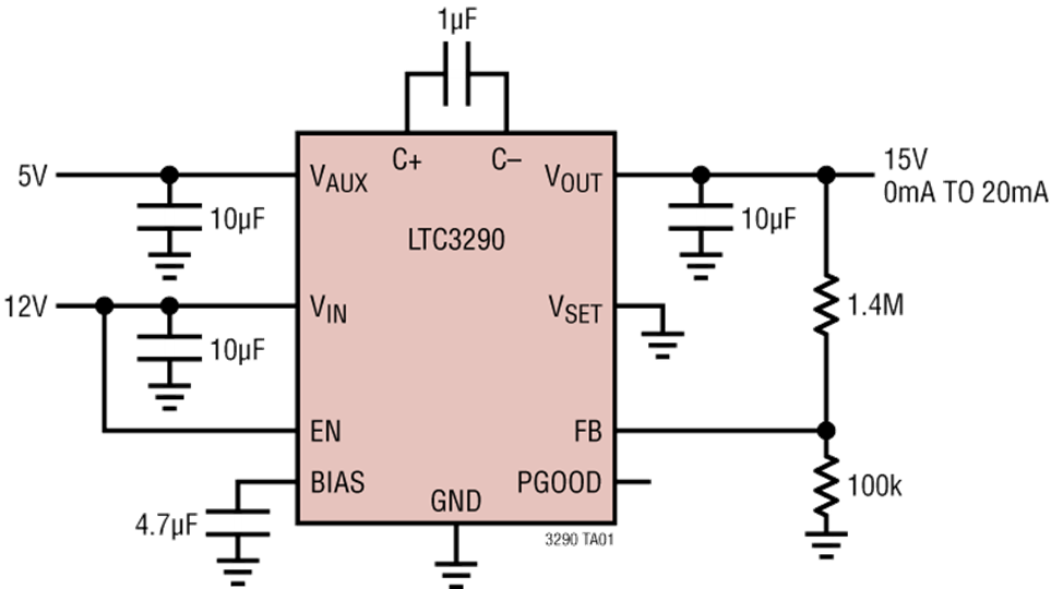LTC3290 Application Circuit
